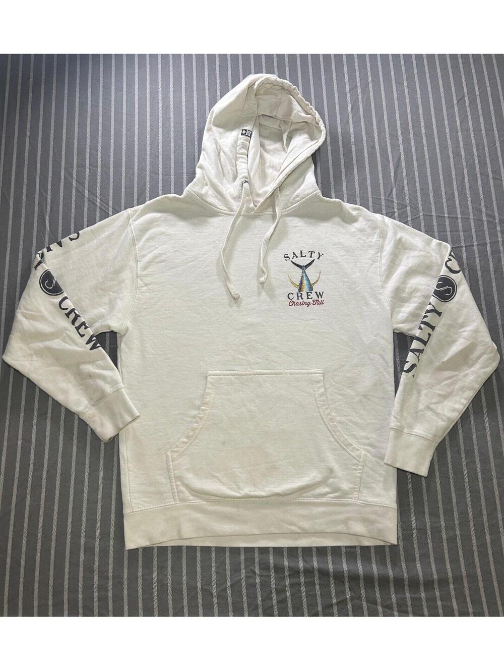 SALTY CREW Men's Pullover Hoodie TAILED - Ivory - Men's Medium